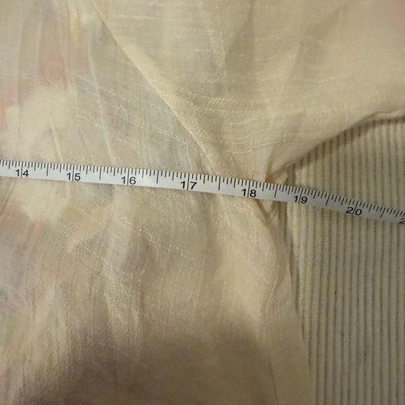 Funky Embroidered Cream Tunic with Colorful Trim M/L - Picture 6 of 6